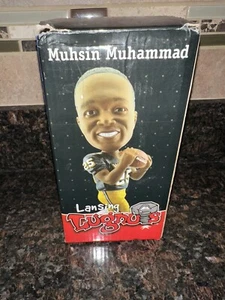 MUHSIN MUHAMMAD BOBBLEHEAD PANTHERS MSU Michigan State SPARTANS Lansing Lugnuts - Picture 1 of 10
