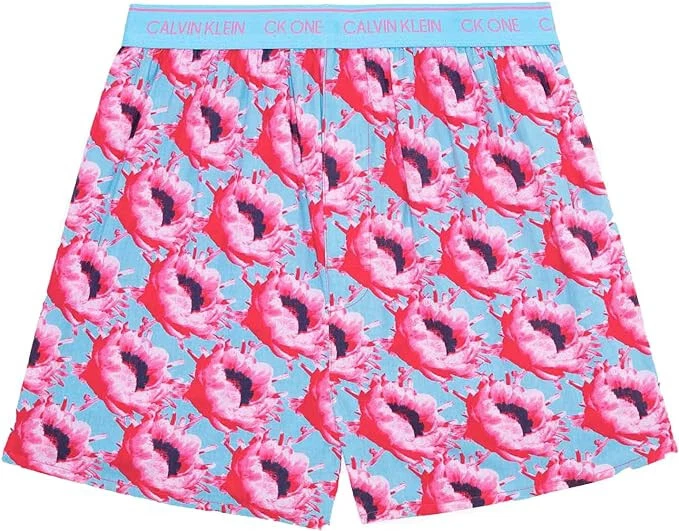 Calvin Klein Hombre CK One Tejido Boxers 1 Paquete (Prosper Logo Estampado Rosa - Grande) Foto 1 de 1