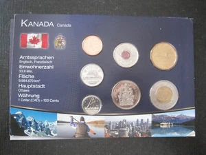 Kanada Canada KMS 2007-2012 Kursmünzensatz Münzen mit Münzdokument - Picture 1 of 4