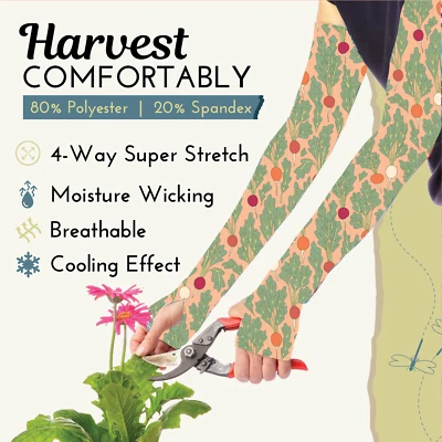 Mangas de jardinería para mujer protección de brazos contra arañazos erupciones mordeduras rábano grande Foto 1 de 4