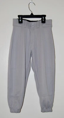 Pantalones de béisbol Franklin Youth gris liso recortados con puños talla S nuevos sin etiquetas Foto 1 de 4