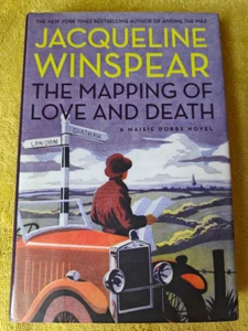 The Mapping of Love and Death by Jacqueline Winspear Signed 1st Hardcover - Foto 1 di 8
