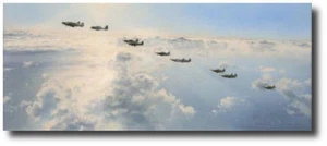 Altezza e Sole di Robert Taylor - Uragano - Stampa artistica aeronautica - Foto 1 di 1