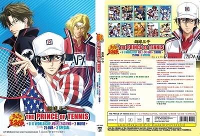 ANIME DVD ~ The Prince of Tennis + U-17 World Cup (1-243End + 2 Movie + 25 OV... - Bild 1 von 4