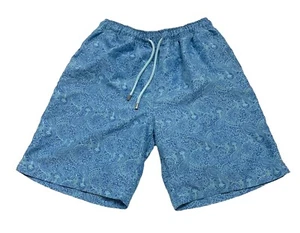 Cordón con estampado de cachemira Peter Millar para hombre con bolsillos azul talla pequeña - Imagen 1 de 9