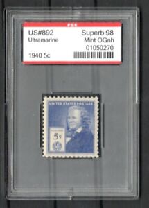 US @ 892 (1941) 30c - PSE Graded = S98 Mint OGnh (Encapsulated) Howe