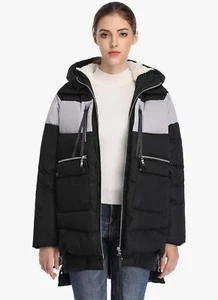 Women's Winter Thickened Down Jackets Long Down Coats Warm Parka with Hood - Picture 1 of 2