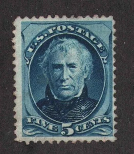 1875 US SC 179 5c Blue, Zachary Taylor, MH Mint F/VF - Picture 1 of 3