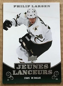 2010-11 PHILIP LARSEN UPPER DECK SERIES 1 JEUNES LANCEURS ROOKIE CARD #218 STARS - Picture 1 of 2