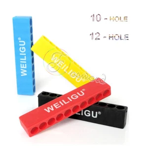 1/4" Screwdriver Bit Holder Stand Storage Box 6.35mm Shank Drill Bit 10/12 Hole - Picture 1 of 4