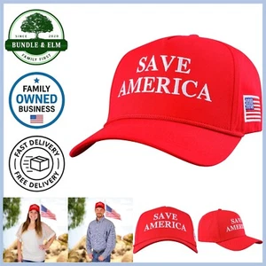 Red Trump Trucker Hat 2024 MAGA Support Rally Cap Snapback Unisex - Picture 1 of 9