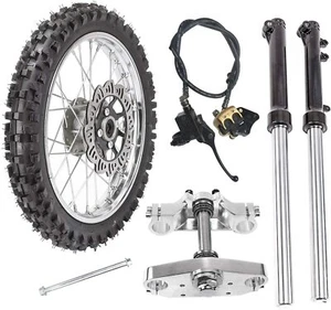 Front Forks Triple Shock 14" Wheel 60/100-14 Tire Pit Bike CRF70 SSR Taotao 125 - Picture 1 of 12