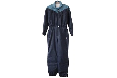 Vintage BOGNER Traje de Esquí Años 90 Retro Mono Talla Mujer 38 Azul Marino Foto 1 de 4