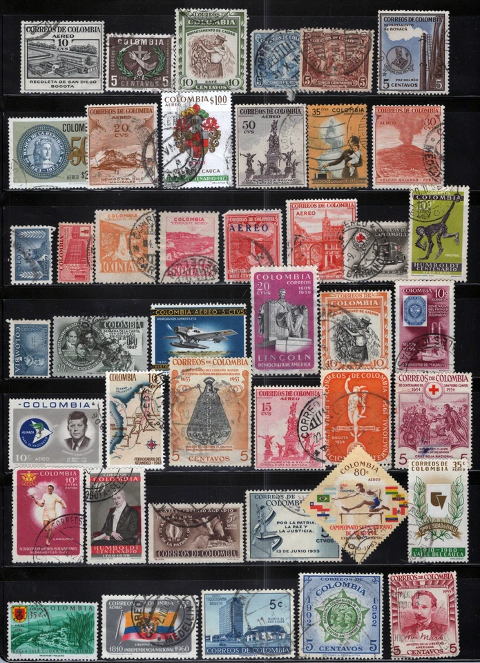 Colección ZAYIX Colombia Estatuas Arquitectura Usadas Aviones Agrícolas 011023SM26 Foto 1 de 1