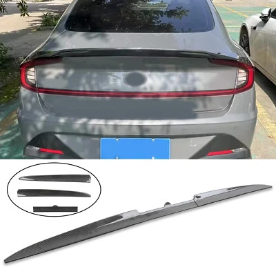 Carbon Fiber Rear Trunk Roof Lip Spoiler Wing For Hyundai Sonata Sedan 2000-2020 - Image 1 of 4