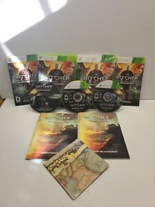 The Witcher 2 Enhanced Edition (Xbox 360) TESTED, CIB. MINTY. MAP,BOOKS SLIPCASE