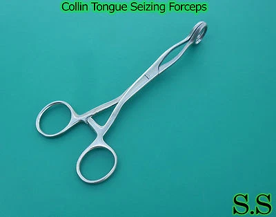 Pinzas de agarre de lengua Collins 6,75", mandíbulas 25 mm Foto 1 de 3