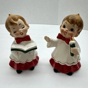 2 Vintage JOSEF WEIHNACHTSCHORKNABEN (1 MIT LIEDERBUCH & 1 mit KERZE)! - Bild 1 von 8
