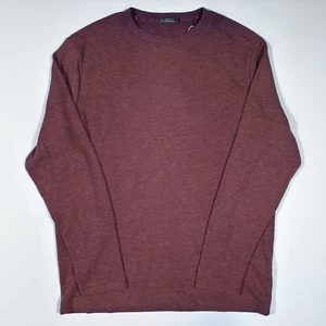 $110 Nuevo Suéter GENTEAL Para Hombre Talla Grande L Informal Rojo L/S Cuello Redondo - Imagen 1 de 5