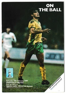 Norwich City v Sheffield United 1988/89 FA Cup 5th Round - Picture 1 of 1