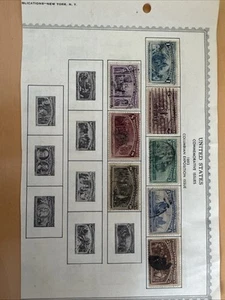 1893 Columbian Expo Set of 8, 1904 Louisana Purchase Expo Set of 5 Used - Picture 1 of 6