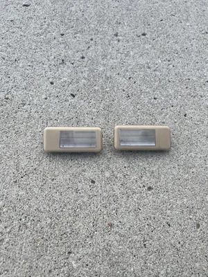 PAIR BMW E36 E46 M3 3-SERIES ZHP X3 E53 X5 E83 SUN VISOR LIGHT LAMP OEM Tan Foto 1 de 2