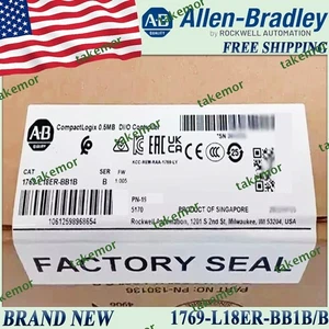 Brand New AB 1769-L18ER-BB1B /B serB CompactLogix 0.5MB DI/O Controller FreeShip - Picture 1 of 12