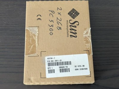 SUN X5279A-Z 4GB RAM Kit (2x2GB Module, DDR2-5300 ECC, New Old Stock - Image 1 of 4