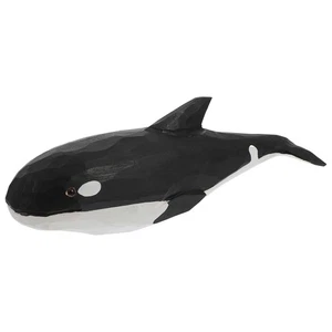Wooden Whale Model Toy Desktop Ornament Decorations for Home - Imagen 1 de 12
