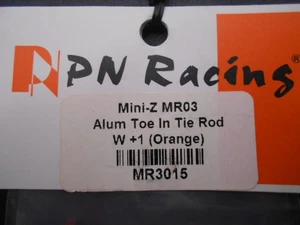PN Racing Part No MR3015 Alu Toe in tie rod W +1 Mini Z Atomic GL Racing - Picture 1 of 2