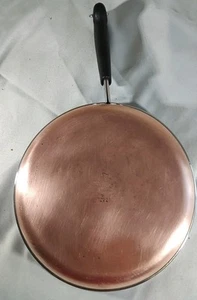 Revere Wear Skillet Fry Pan 9" Stainless Steel Copper Clad Bottom Rome NY - Picture 1 of 8