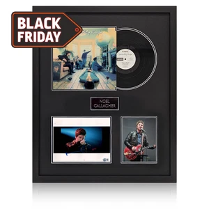 Noel Gallagher signierter 10x8 Bild LP Elite Rahmen (Beckett) - Bild 1 von 2