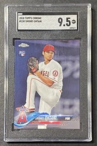 2018 Topps Chrome - Shohei Ohtani #150 White Jersey (RC) - SGC 9.5 MT+ - Picture 1 of 2