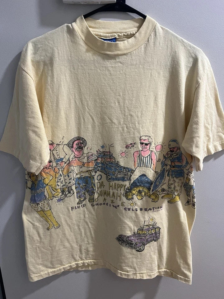 Camisa envolvente vintage rara Ocean Pacific 1988 líderes mundiales Gaddafi Stalin Foto 1 de 4