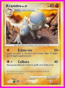 Carte Pokemon " KRANIDOS " Niv 27 PLATINE PV 80 46/127 UNCO ◊ VF - Bild 1 von 1