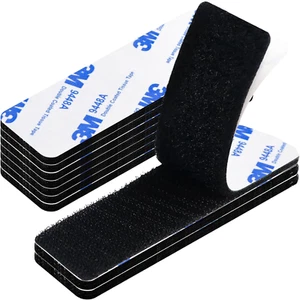 10 Stück Sklettband Selbstklebend Extra Stark Klettband Rechteck Klettverschluss - Bild 1 von 12