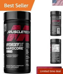 Hardcore Elite Energy & Focus - 100 Thermogenic Capsules for Health Enthusiasts - Picture 1 of 7