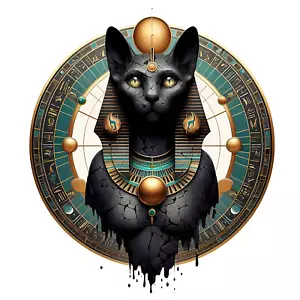 Calcomanía Bastet Antigua Diosa Egipcia de la Protección 3" Egipto Mito Egipto - Imagen 1 de 1