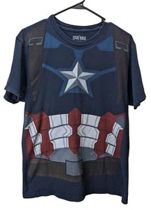 Marvel Captain America Civil War Navy Blue T-Shirt Men's Size Medium - Picture 1 of 4
