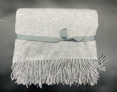 Manta de cachemir Restoration Hardware 555 gramos 50"x70" gris nueva Foto 1 de 2