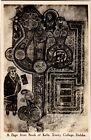 A Page from Book of Kells, Trinity College Dublin Ireland Vintage Postcard M31