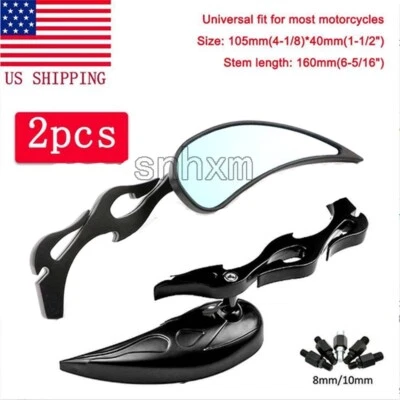 Espejos retrovisores para moto Yamaha V-Star 250 650 1100 1300 950 Classic Foto 1 de 4