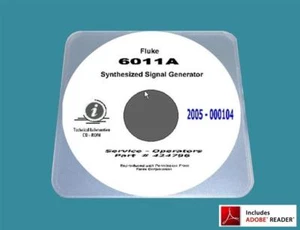 Fluke 6011A RF Generator Service / operating Manual with A3 17"x11" Diagrams - Picture 1 of 1