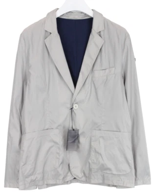 Trussardi LU300 Blazer Men (EU) 52 Single Breasted Patch Pockets Notch Gray - Image 1 of 4