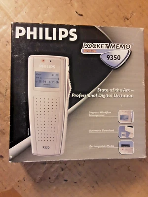 Philips LFH 9350 Digital Pocket Memo Voice Recorder / Hand Held Dictaphone - Image 1 of 4