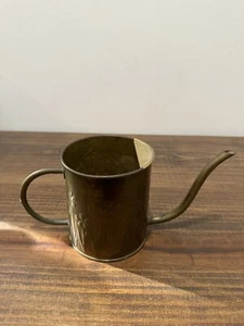 Vintage Brass Pitcher Water Can Planter Garden Decor 1986 FTDA Holland 4.5” H - Picture 1 of 9
