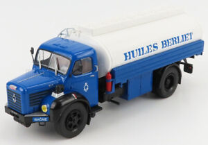 1/43 - BERLIET - GLR8M2 TANKER TRUCK HUILES BERLIET 1960 - BLUE WHITE mci