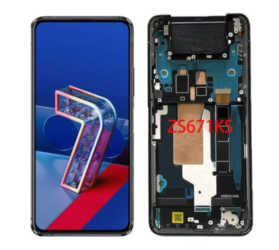 OEM For Asus Zenfone 7 Pro ZS671KS LCD Display Screen Touch Digitizer with Frame - Image 1 of 4