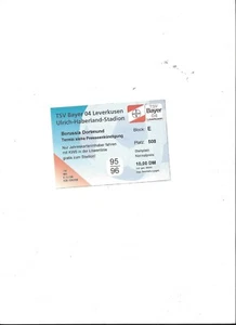 Sammler Ticket : BAYER 04 LEVERKUSEN - BORUSSIA DORTMUND, Saison 1995 / 1996 - Bild 1 von 1