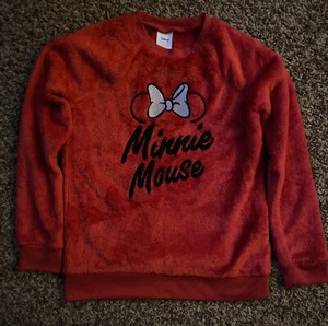 Disney Jumping Beans Minnie Mouse Red Sweatshirt Size 8 Girls - Picture 1 of 5